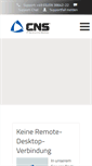 Mobile Screenshot of cns-gmbh.de